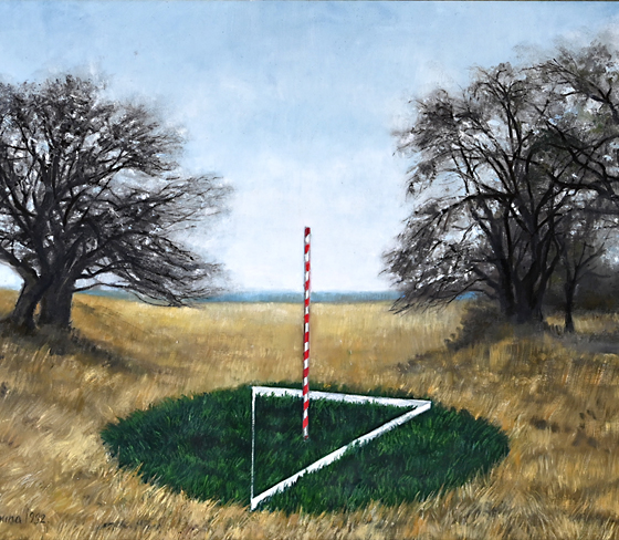 Green Circle, 1992, Oil on canvas 54x73cm