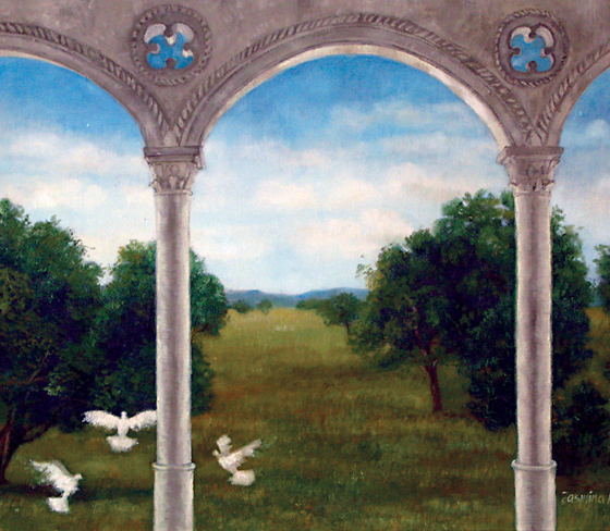 Romantic Landscape II, 1992, Oil on canvas 50x65cm