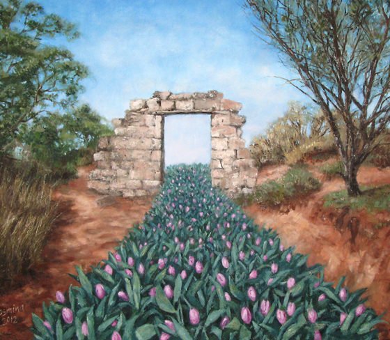 The Gateway, 2012, Oil on canvas board 50.8x60.9cm